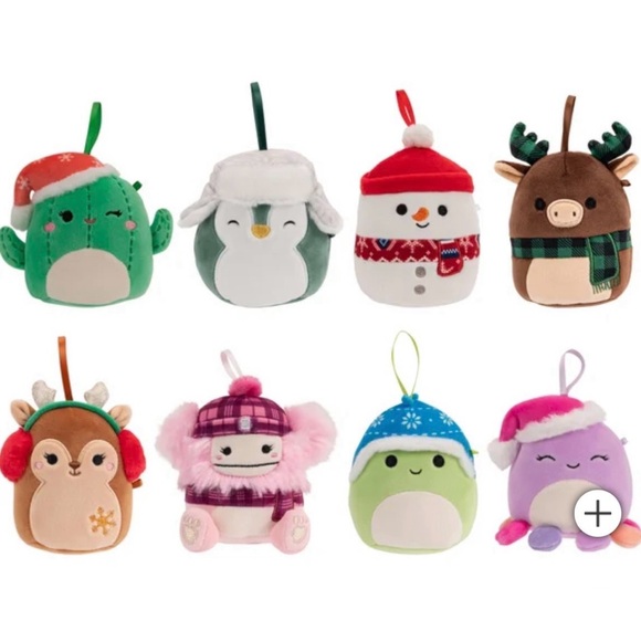 NIB Squishmallows 4-inch Ornament Plush 8-pack Winter Assorted - Picture 7 of 7